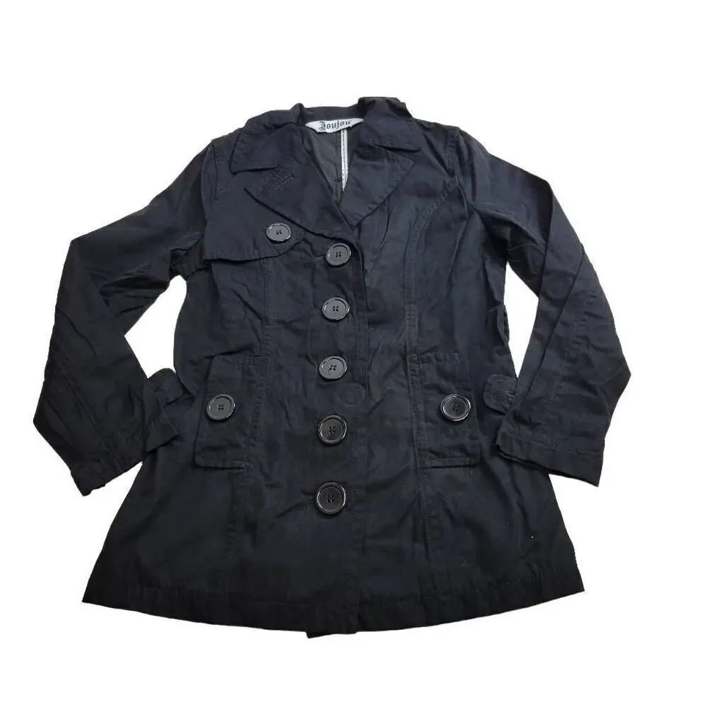 Joujou black short Trench coat M jrs